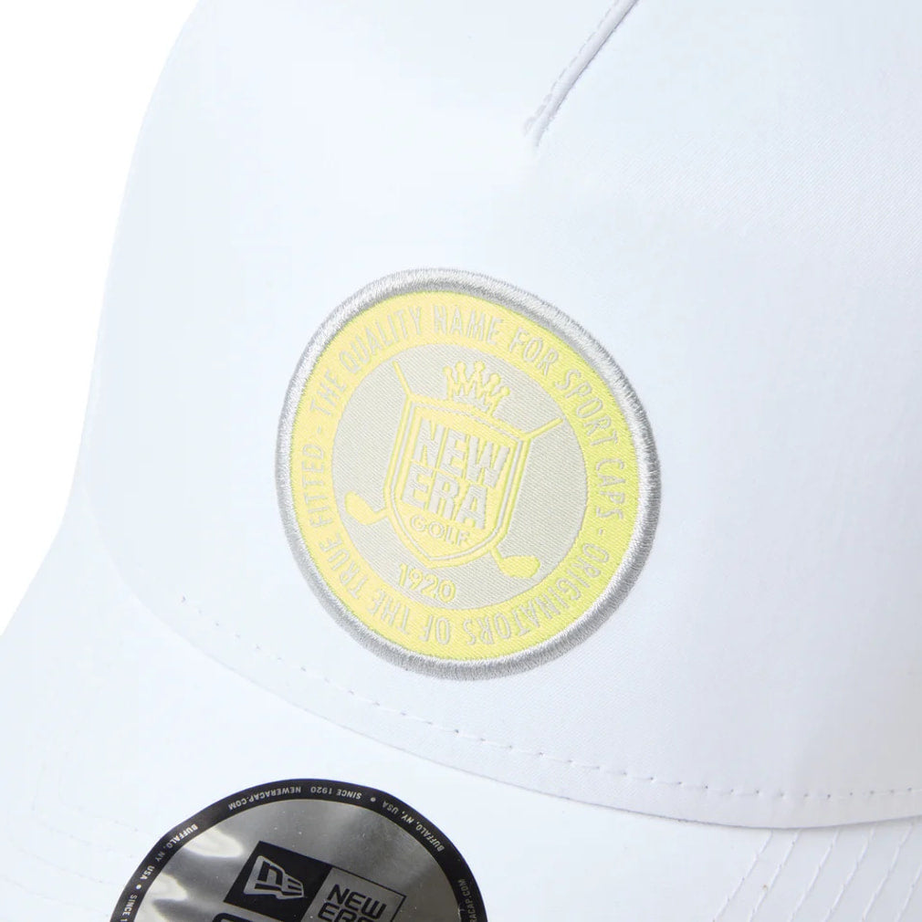 New Era Golf Cap 9FORTY A-Frame Trucker Circle Patch White NEW ERA Golf (14747297)