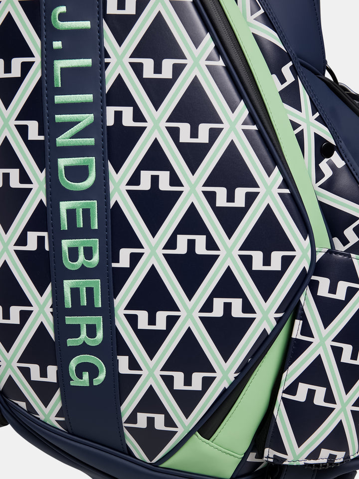 J.LINDEBERG STAFF BAG PRINT GEO JL NAVY