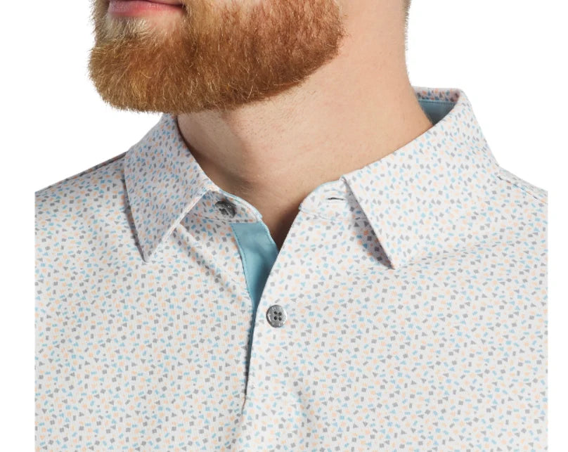 FOOTJOY GEOMETRY PRINT STRETCH MEN'S SHIRT 24 31367