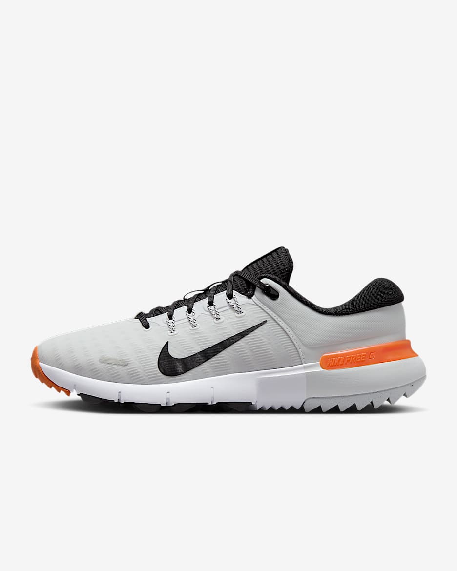 NIKE Free NN Golf Shoes Mens Size 11.5 WIDE White Safety‎ Orange FQ7875-103 Nike Free Golf NN Golf Shoes (Wide) FQ7875 103 – iGolfMM main image 2
