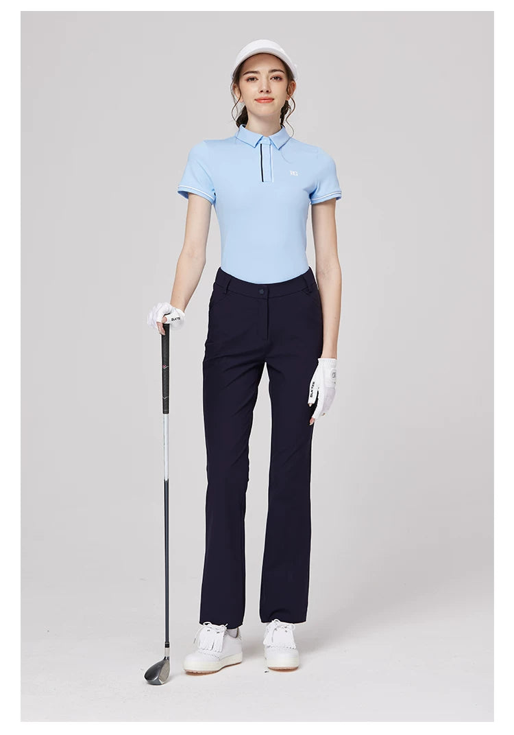 BLKTEE Women’s High-Waist Stretch Golf Pants | BG-26022