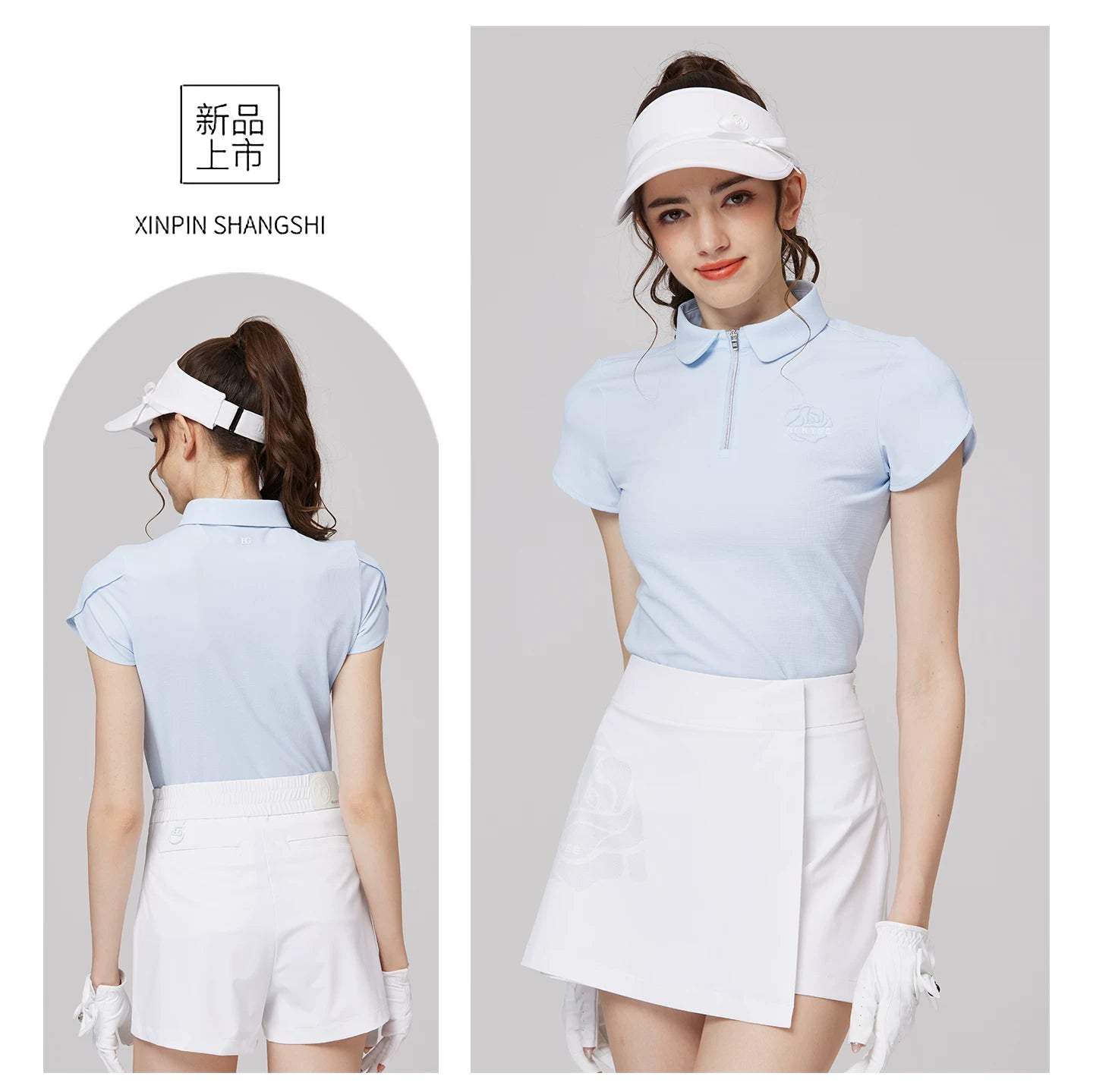 BLKTEE Women’s Embroidered Golf Polo | BG-26004