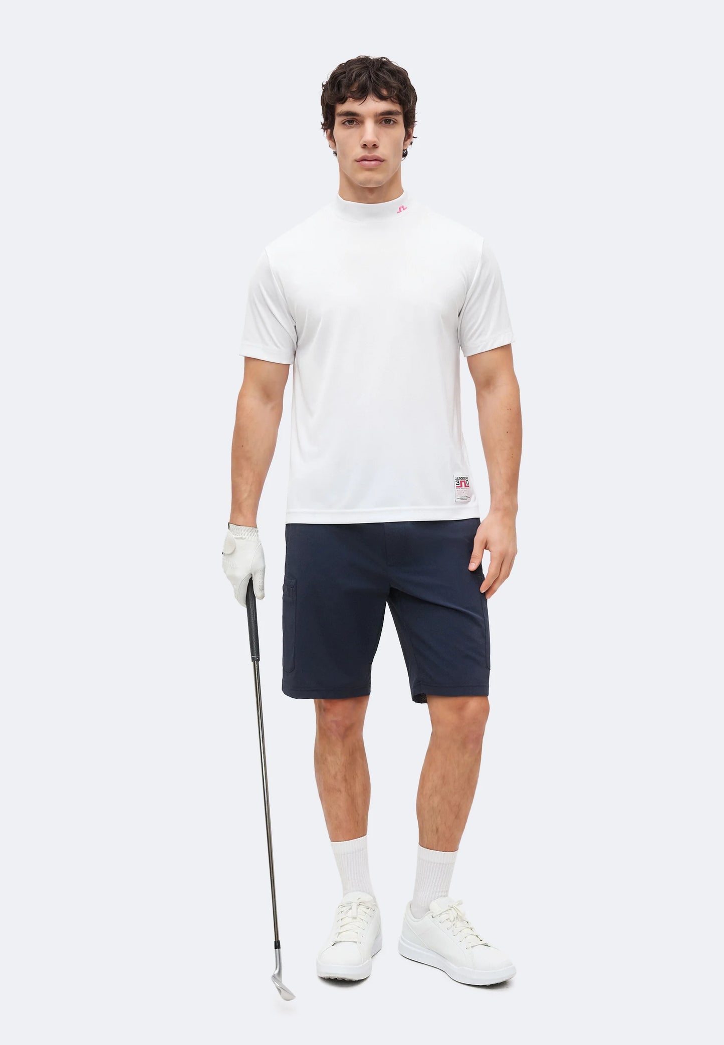 30Y Rory KV Mock Neck White | J.Lindeberg