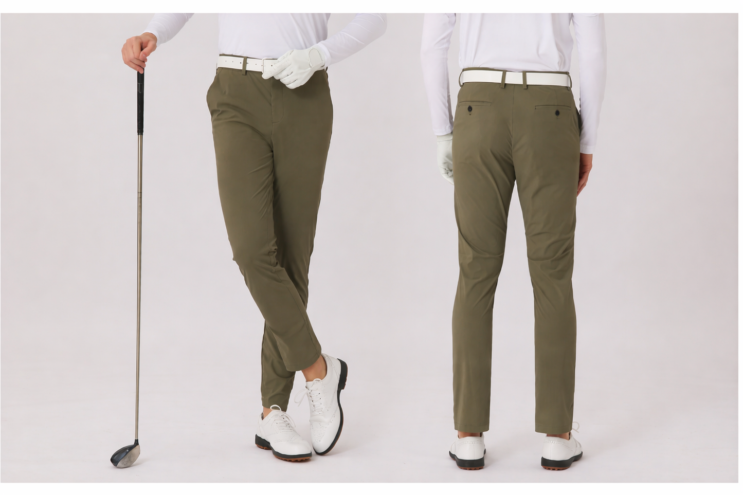 P5719 Azurrway Men’s Ice Silk Feel Stretch Fabric Golf Pants
