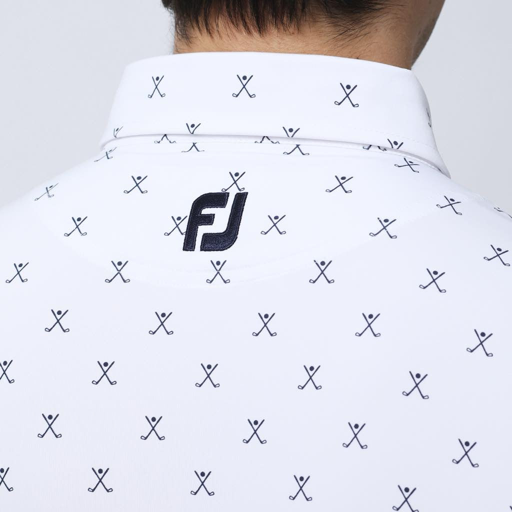 MEN'S CROSS CLUB PRINT SHORT SLEEVE SHIRT | FOOTJOY 80455