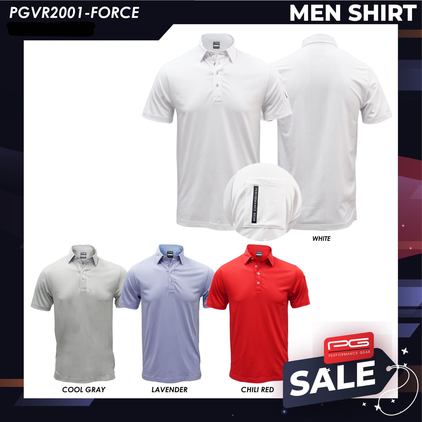 PG MEN SHIRT PGVR2001 - FORCE