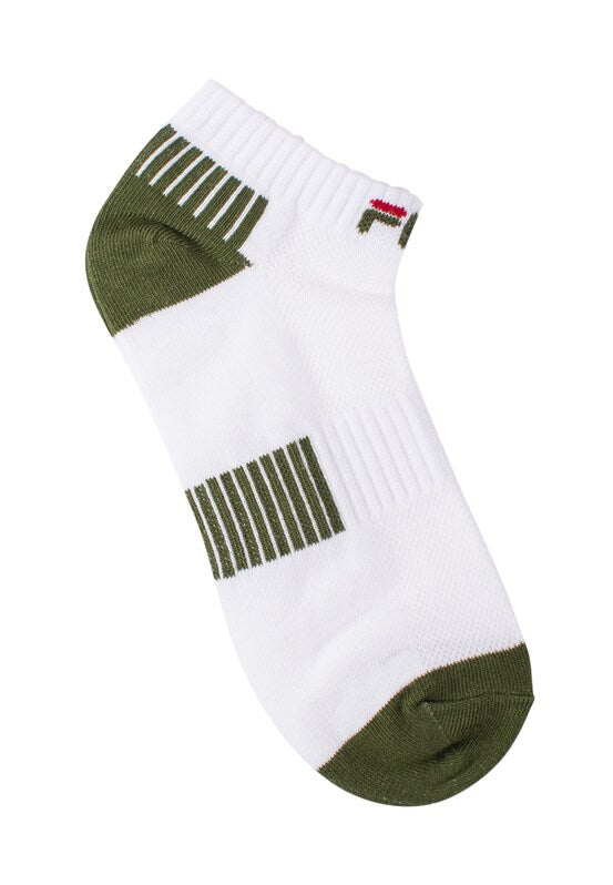 White FILA Stripe FBL Sports Socks