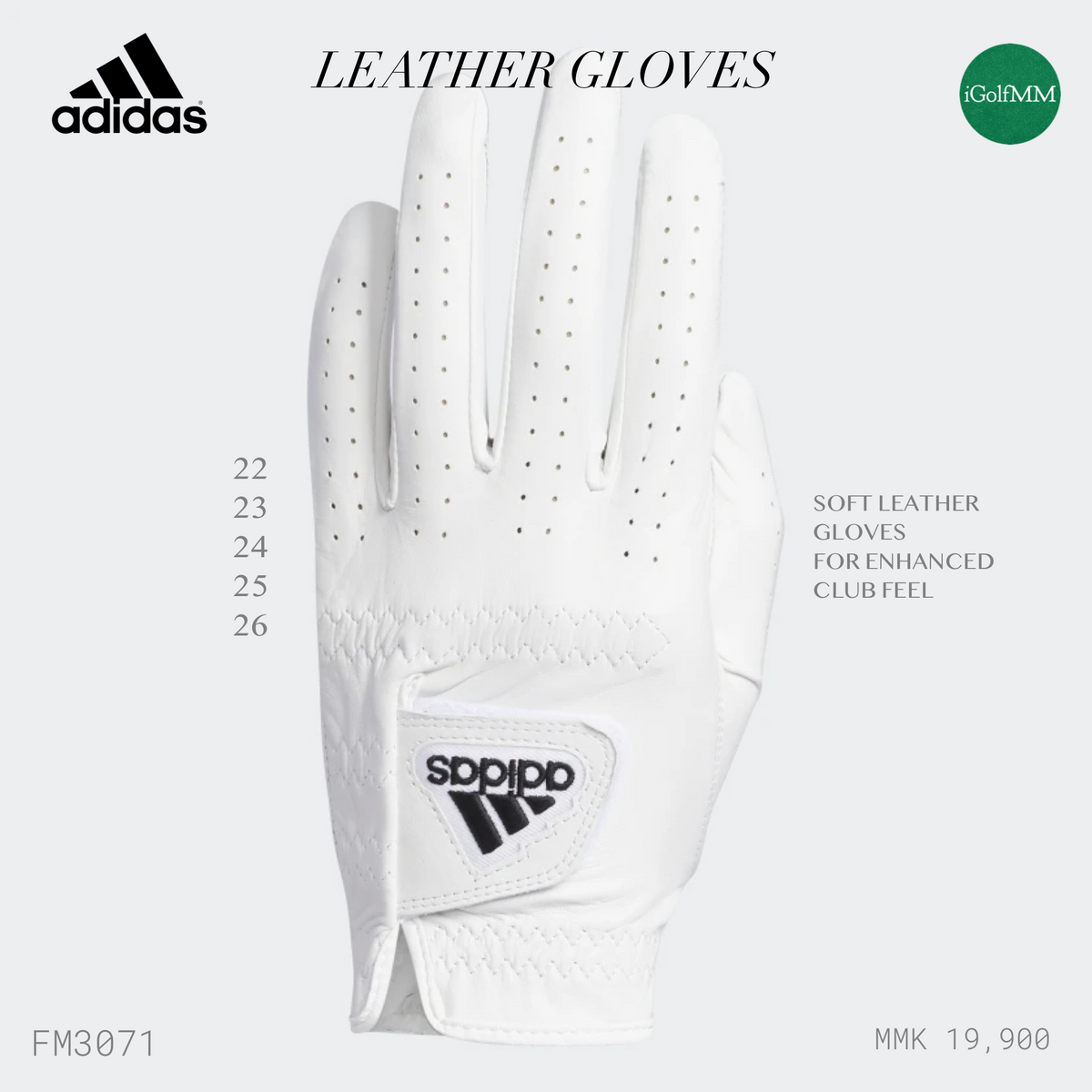 Adidas on sale leather gloves