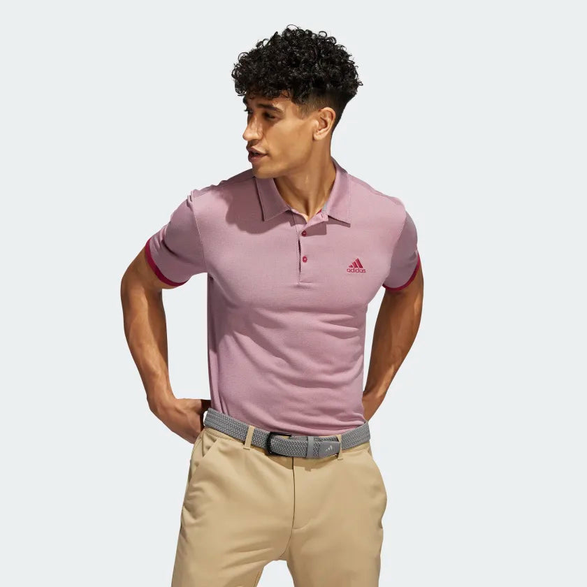 Pink adidas golf shirt deals