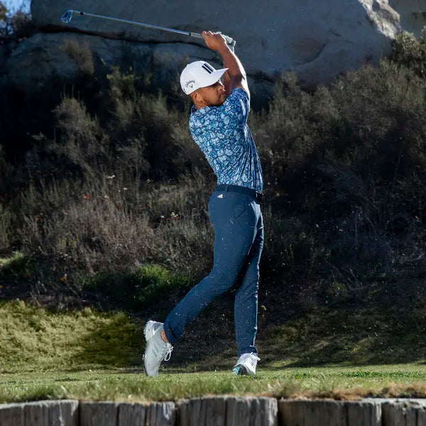 COBBLESTONE-PRINT RECYCLED CONTENT POLO SHIRT | ADIDAS GU2661