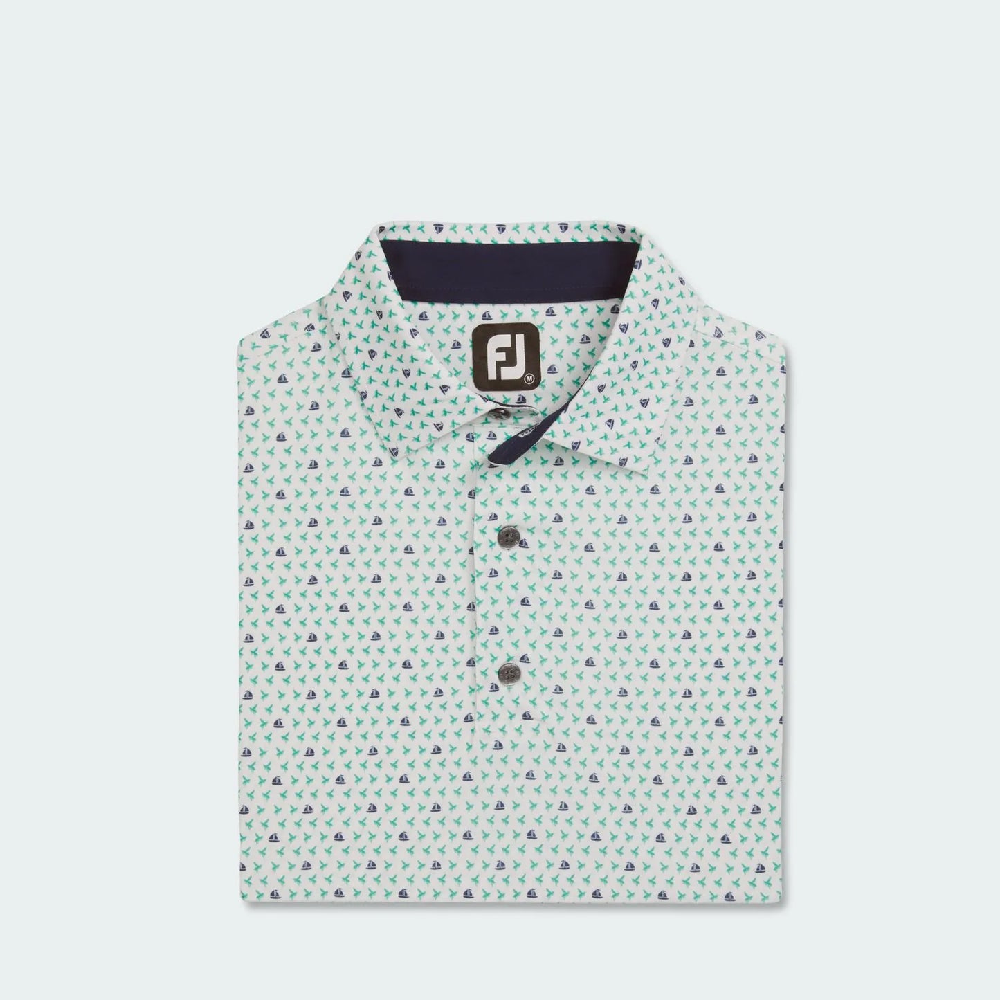 FootJoy Flying Wasp Print Lisle, Self Collar  31375