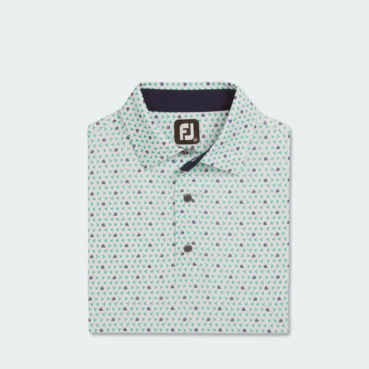FootJoy Flying Wasp Print Lisle, Self Collar  31375