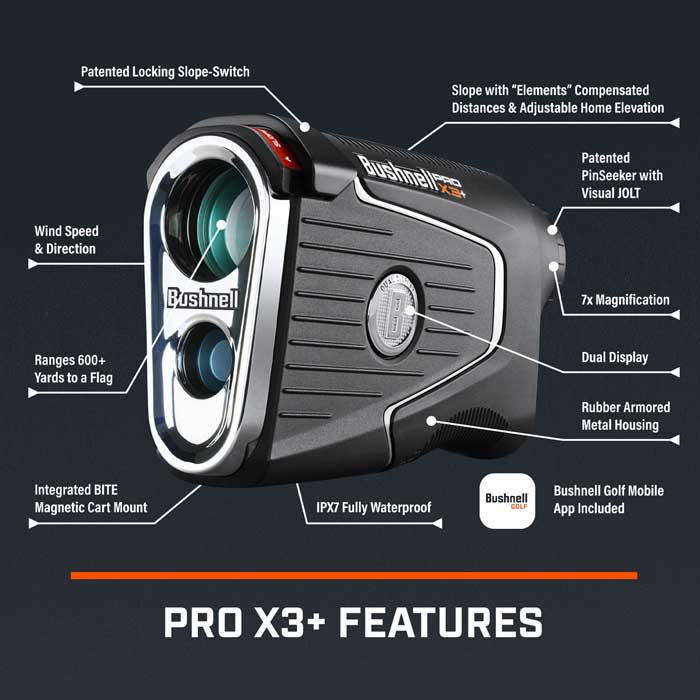 Pro X3+ Golf Rangefinder | Bushnell