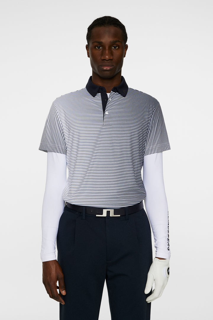 J.LINDEBERG MARVIN STRIPE POLO WHITE GMJT13339 0000