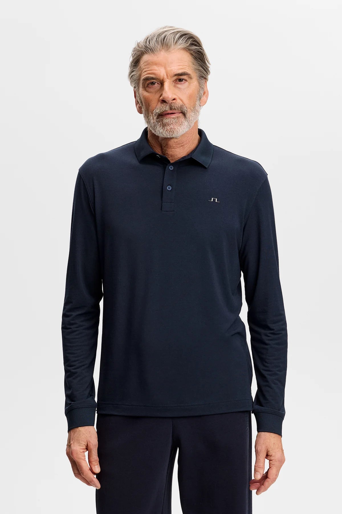 Florian LS Polo Black | J.Lindeberg