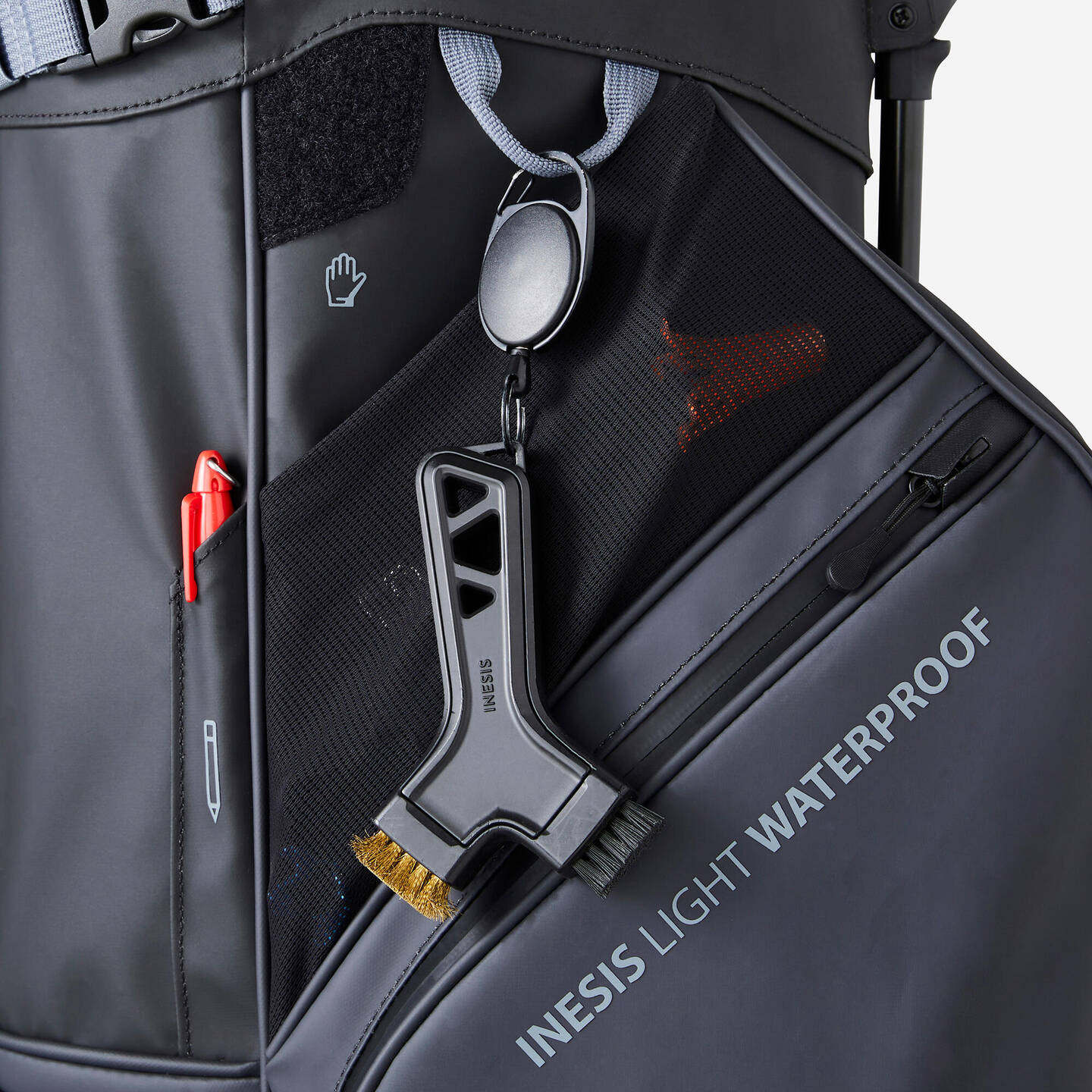 Waterproof golf stand bag - INESIS Black 4843386