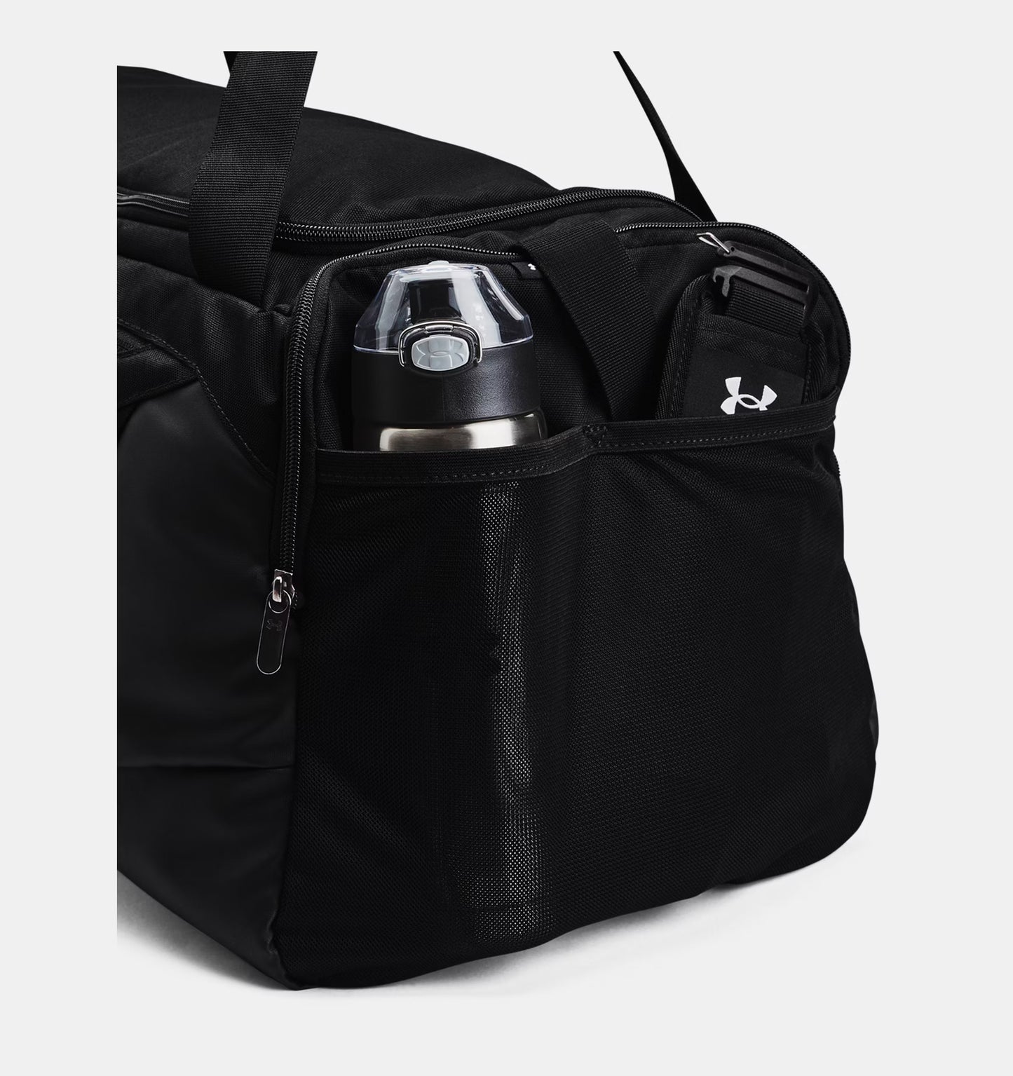 UA Undeniable 5.0 Medium Duffle Bag (Black / Metallic Silver )