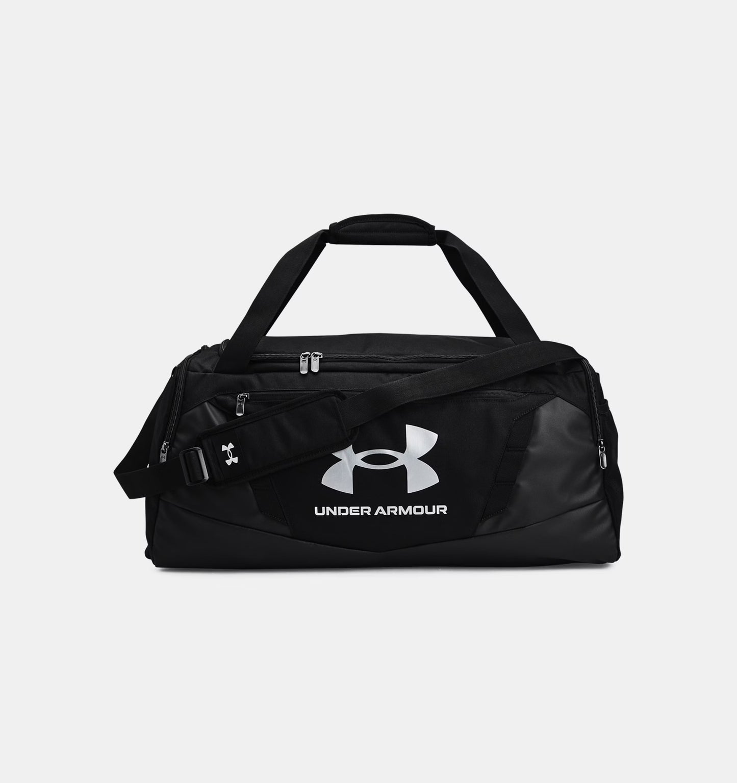 UA Undeniable 5.0 Medium Duffle Bag (Black / Metallic Silver )