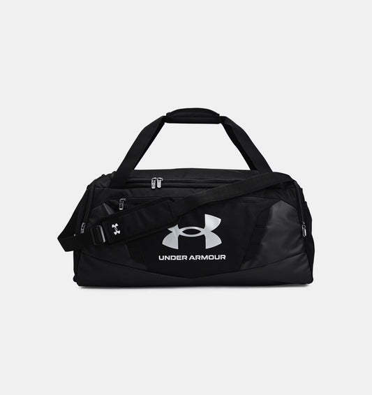 UA Undeniable 5.0 Medium Duffle Bag (Black / Metallic Silver )