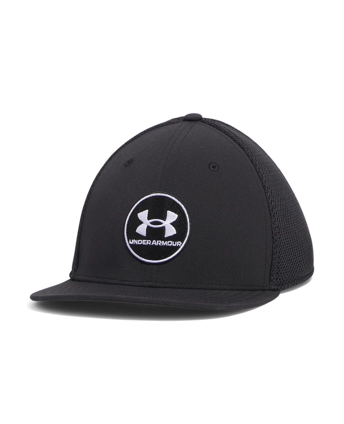 UA Drive Mid Men's Stretch Fit Cap Black / White - 001