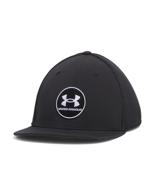 UA Drive Mid Men's Stretch Fit Cap Black / White - 001