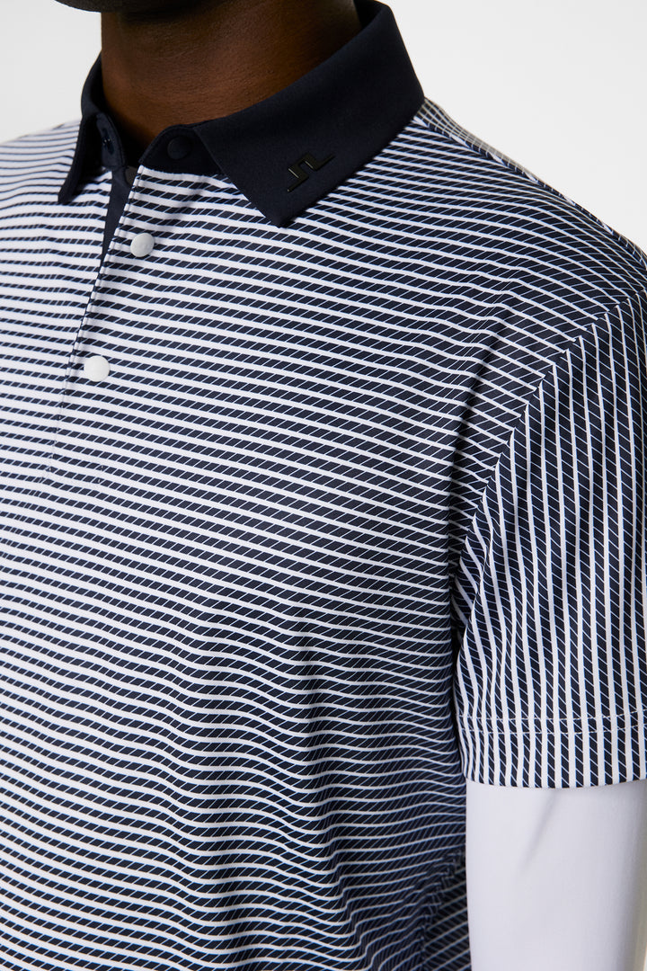 J.LINDEBERG MARVIN STRIPE POLO WHITE GMJT13339 0000