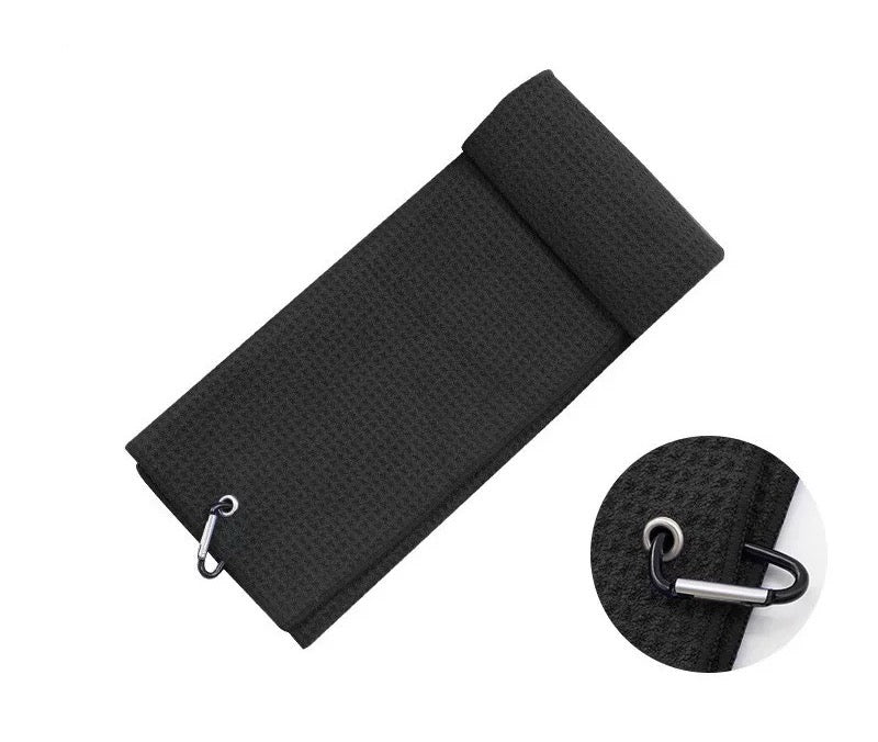 Golf Towel Black & Gray