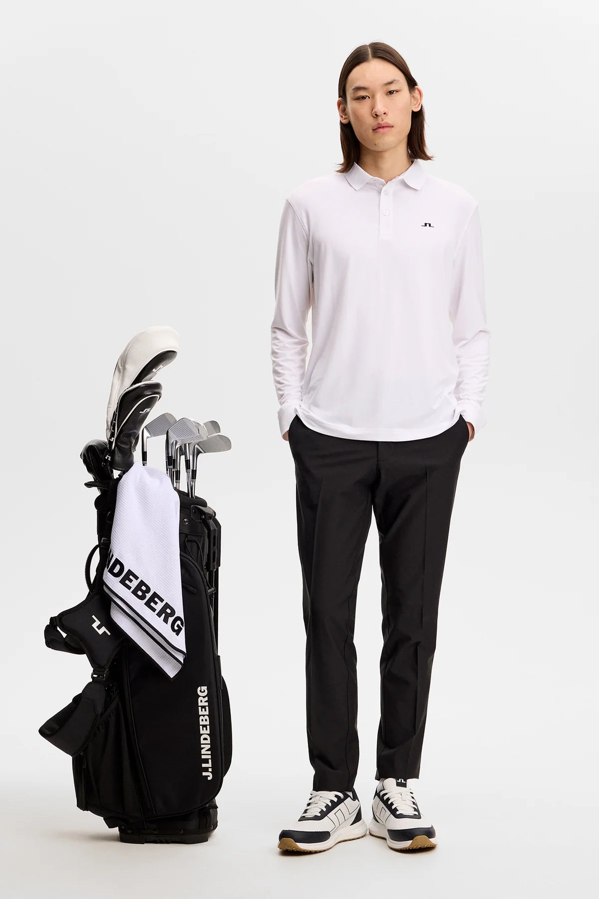 Florian LS Polo White | J.Lindeberg