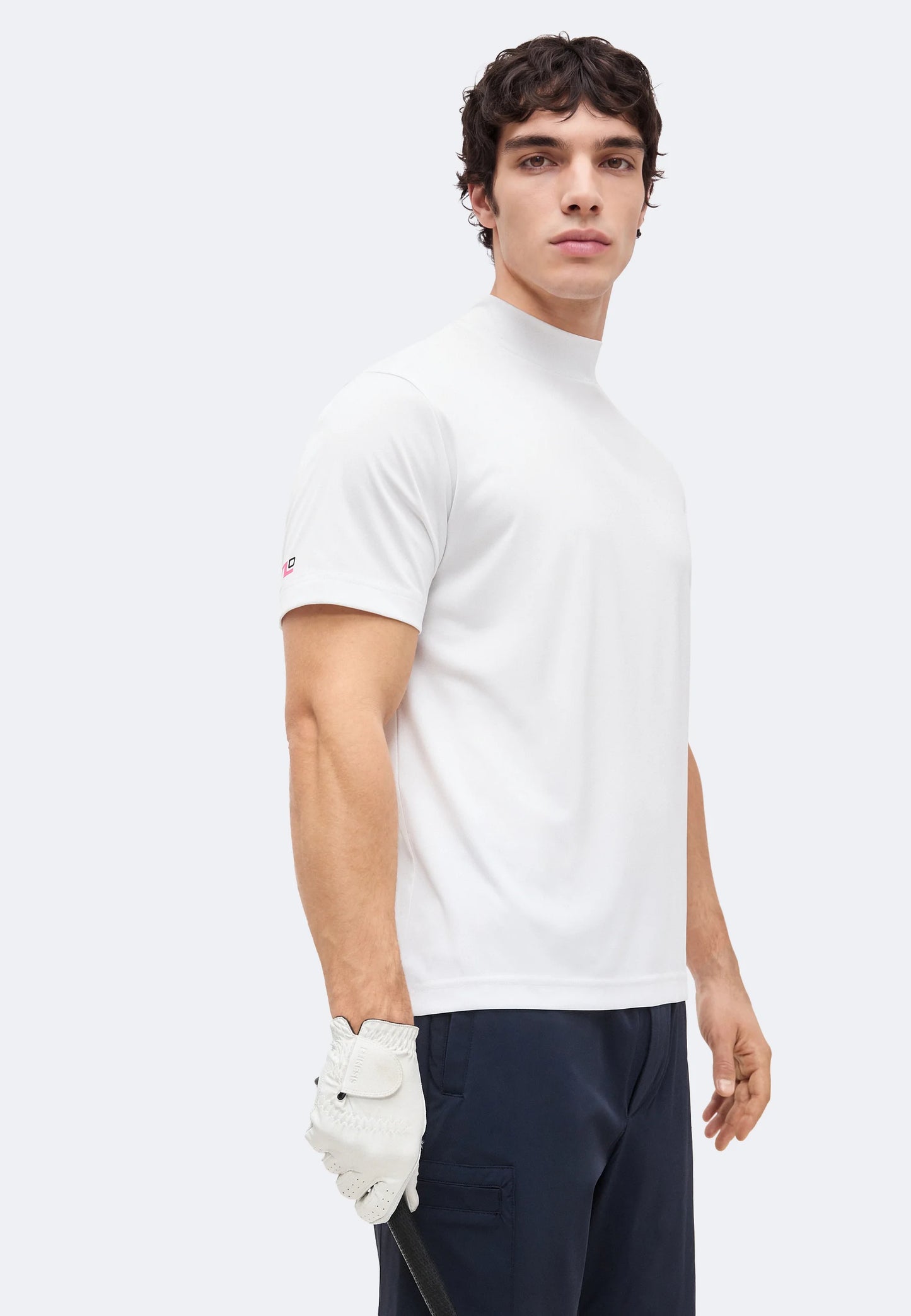 30Y Rory KV Mock Neck White | J.Lindeberg