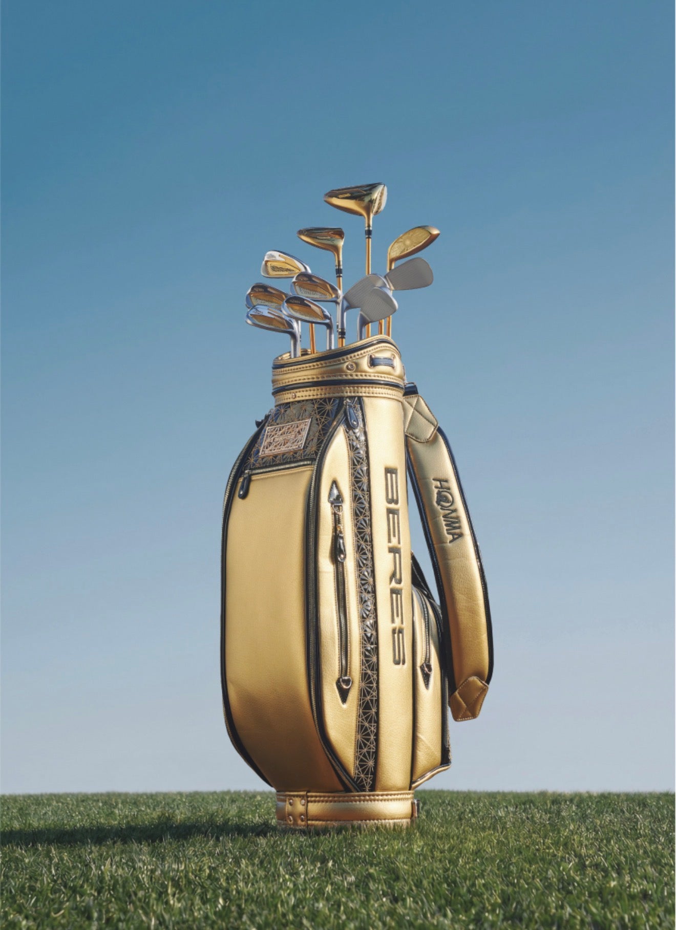 Honma Beres 5 Star, Gold, premium golf cart bag, CB52603