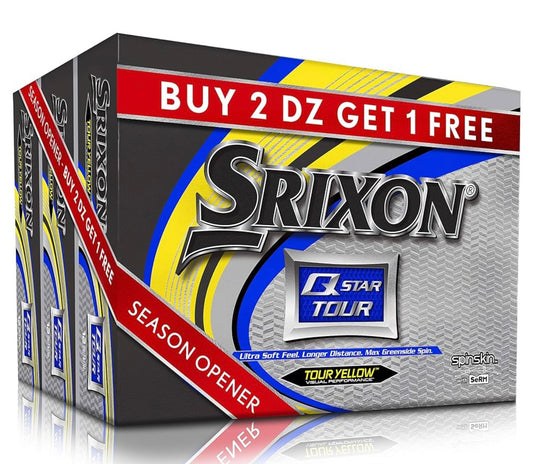 Srixon Q-Star Tour 3 Yellow Golf Balls