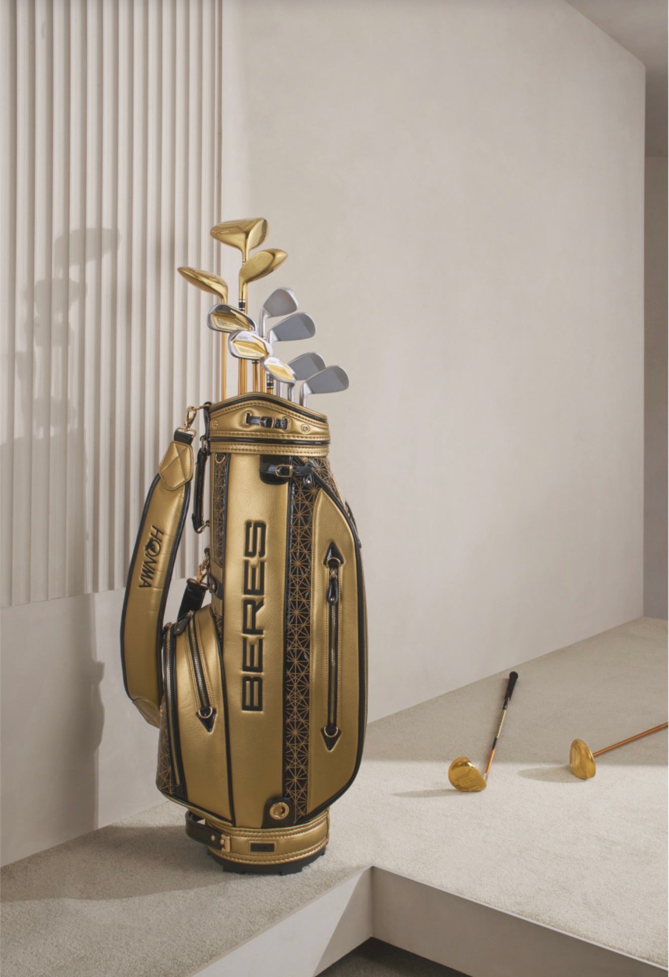 Honma Beres 5 Star, Gold, premium golf cart bag, CB52603