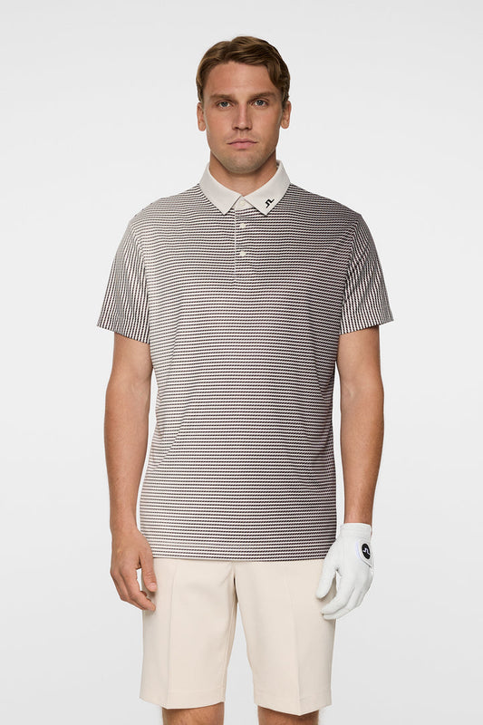J.LINDEBERG MARVIN STRIPE POLO MOONBEAM GMJT13339 U029