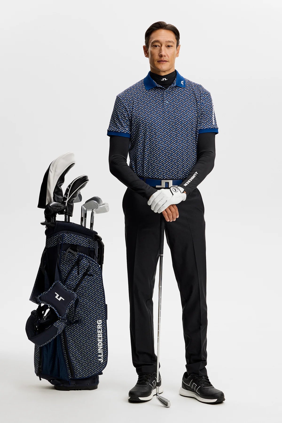 Tour Print | J.Lindeberg O613 Ladder Estate Navy S