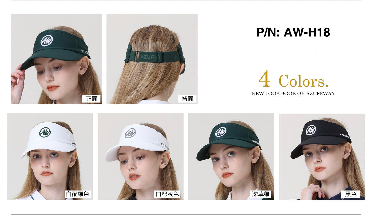 Women’s Golf Visor Cap | Azureway AW-H18