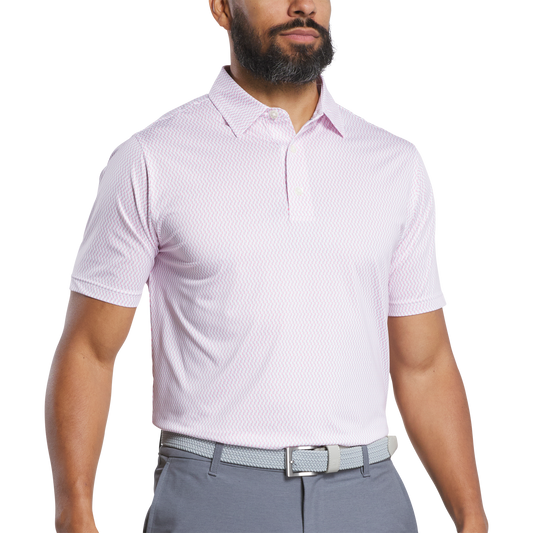 FootJoy Wiggle Print Lisle Self Collar Golf Shirt 32563