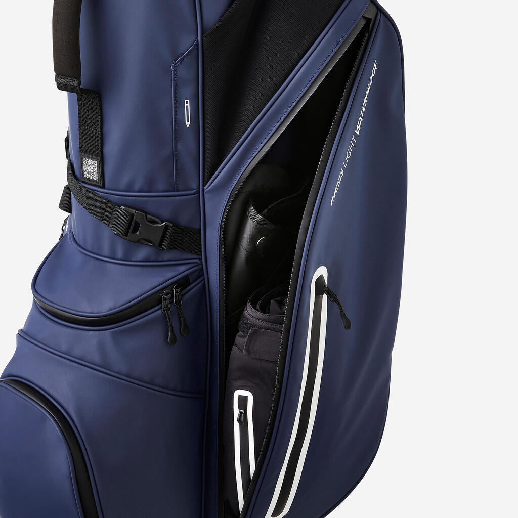 Golf waterproof stand bag - inesis light navy 4843387