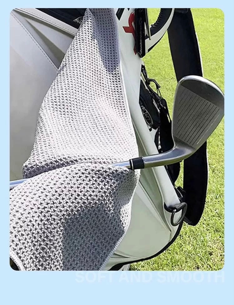 Golf Towel Black & Gray