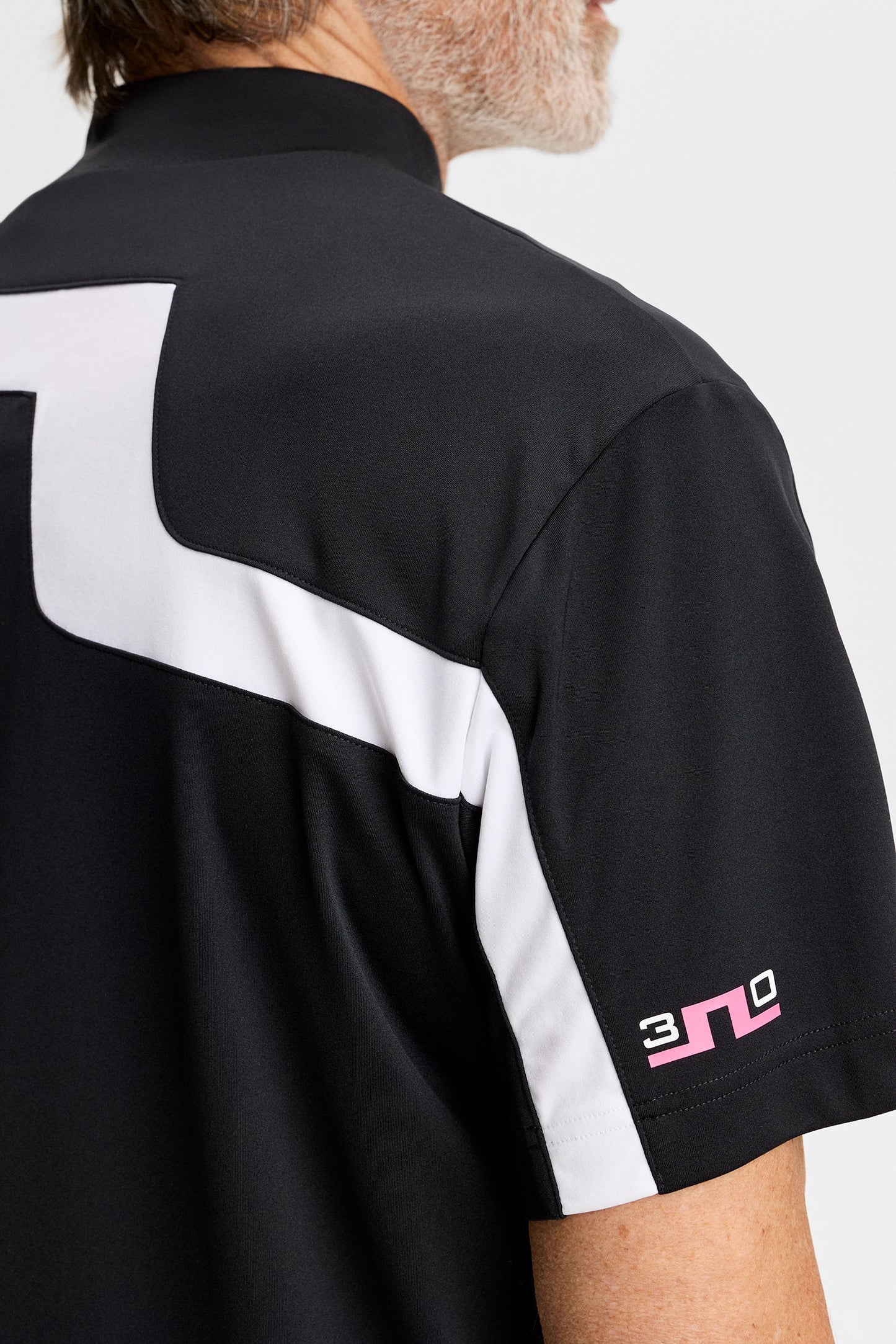 30Y Rory KV Mock Neck Black | J.Lindeberg
