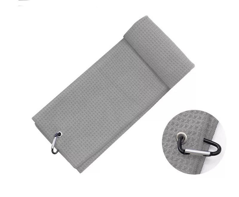 Golf Towel Black & Gray