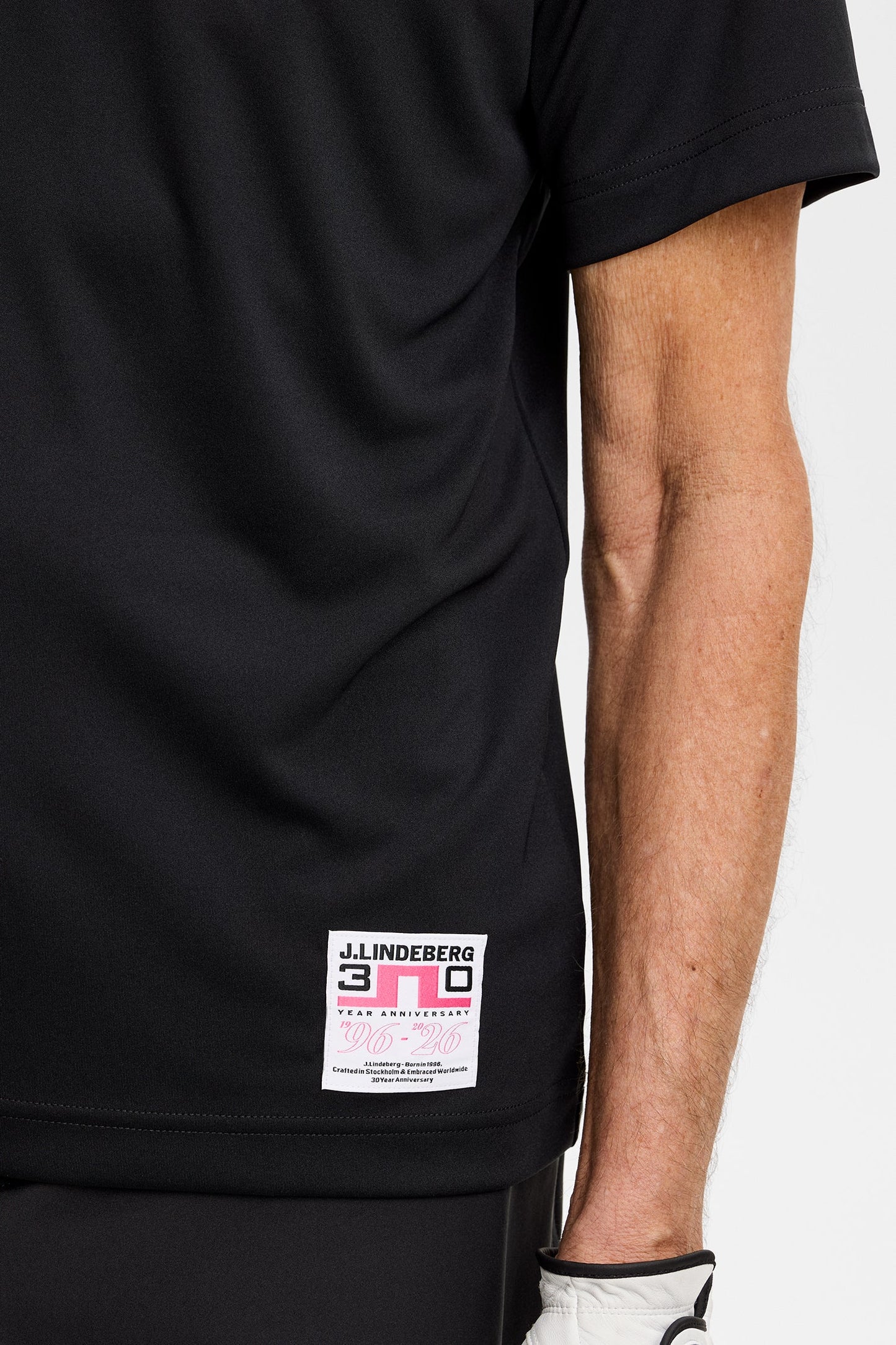 30Y Rory KV Mock Neck Black | J.Lindeberg