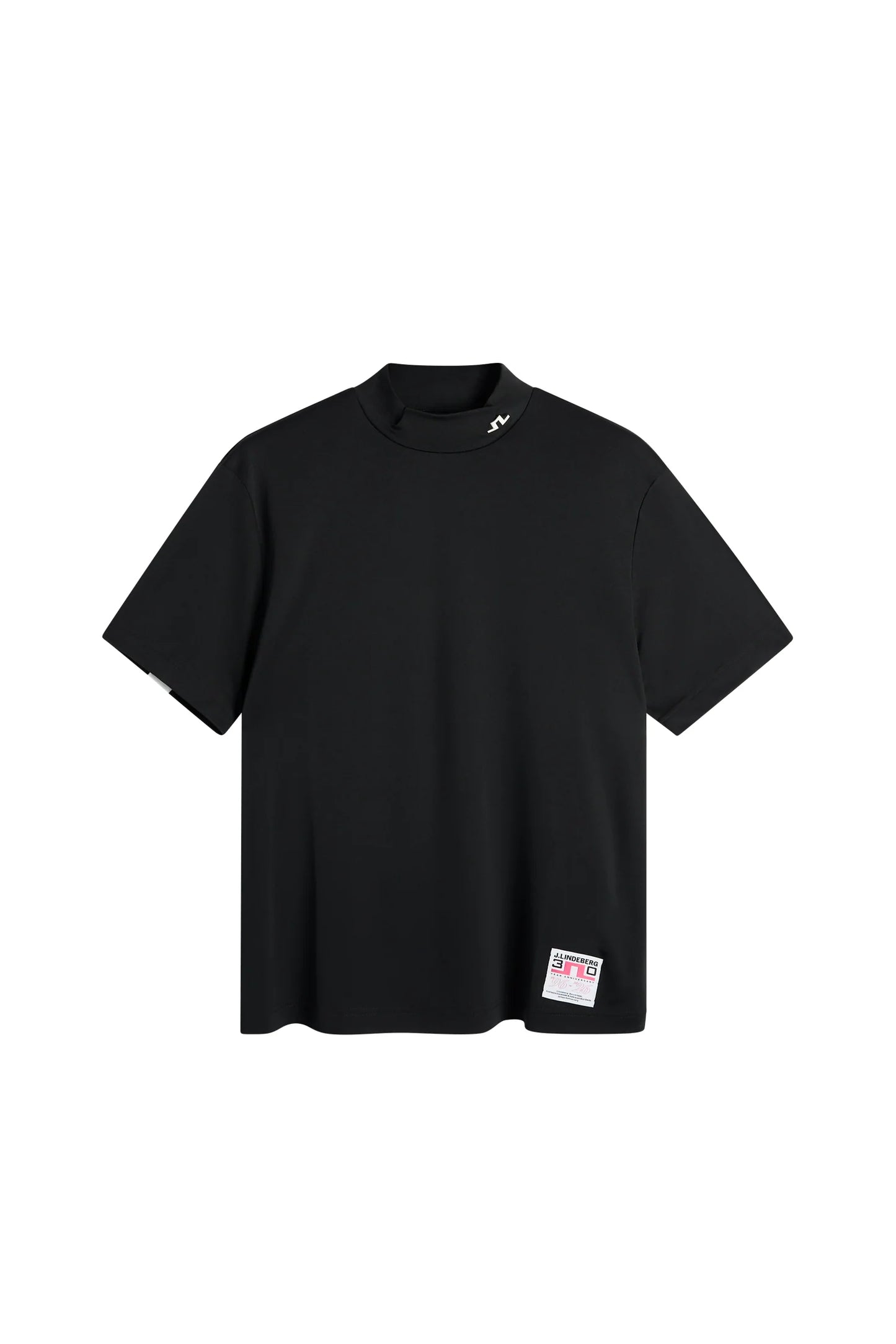 30Y Rory KV Mock Neck Black | J.Lindeberg