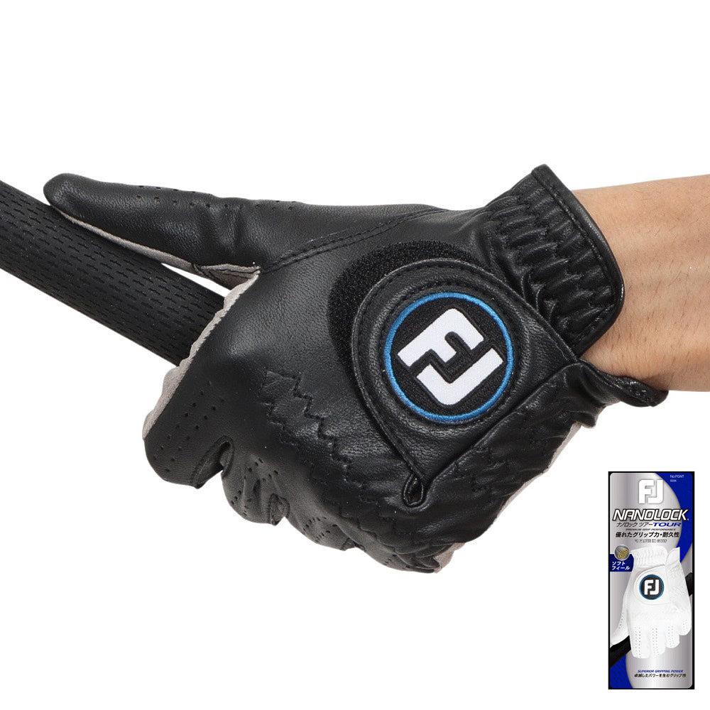 FootJoy Golf Gloves for Left Hand 24 Nano Rock Tour BK FGNT24BK