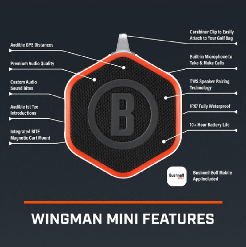 WINGMAN MINI GPS SPEAKER | BUSHNELL GOLF