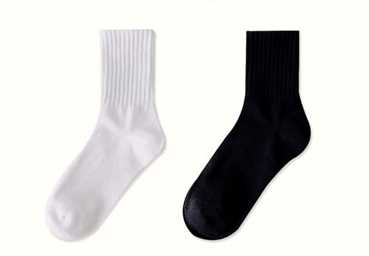 LADY GOLF SOCKS WHITE & BLACK