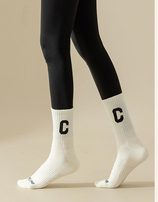C LOGO LADY GOLF SOCKS
