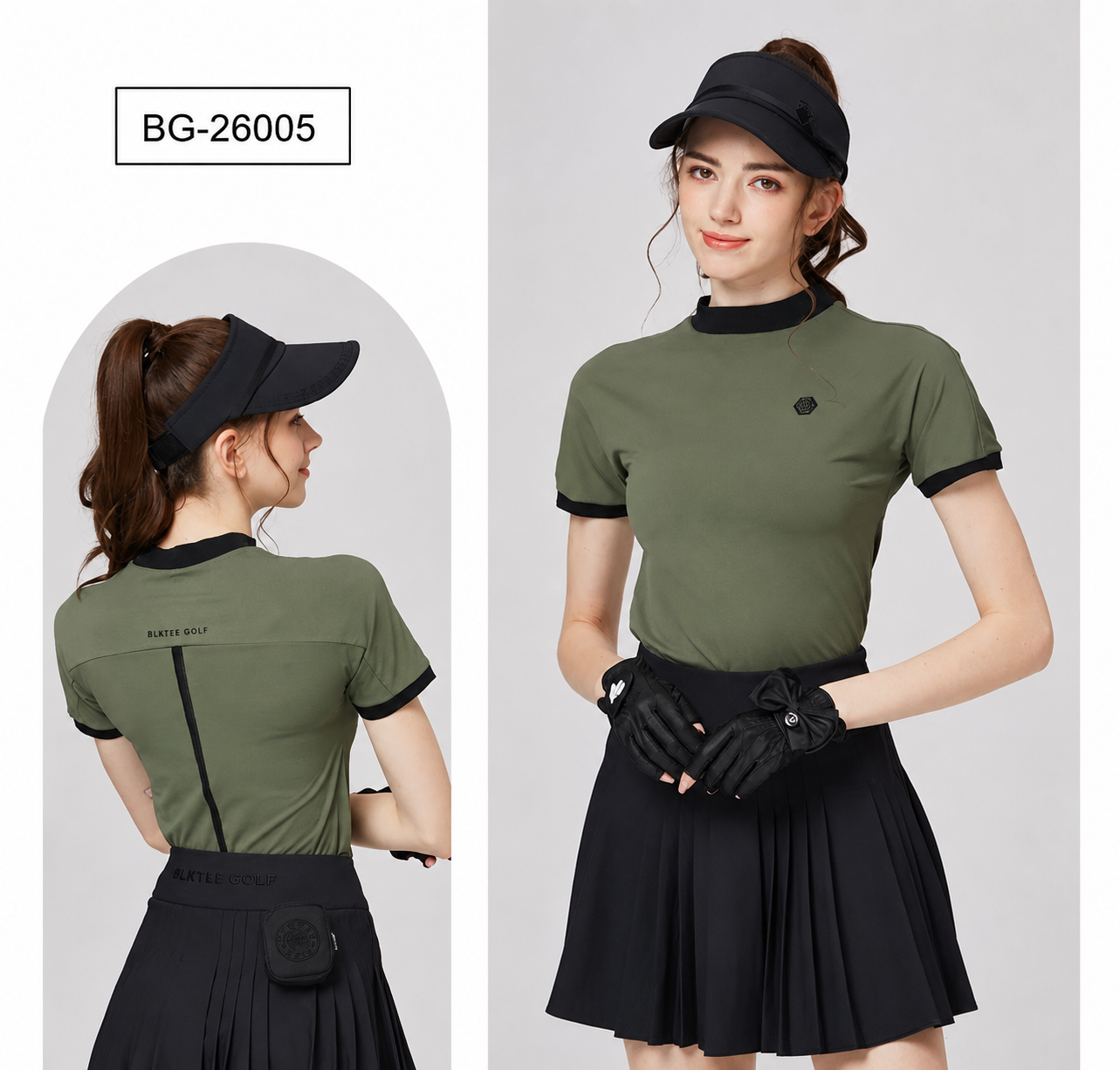 BLKTEE Women’s Full-Mesh Performance Golf Tee | BG-26005