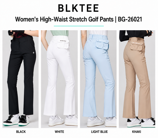 BLKTEE Women’s High-Waist Stretch Golf Pants | BG-26021