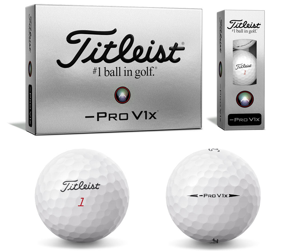 TITLEIST PRO V1X LEFT DASH GOLF BALL