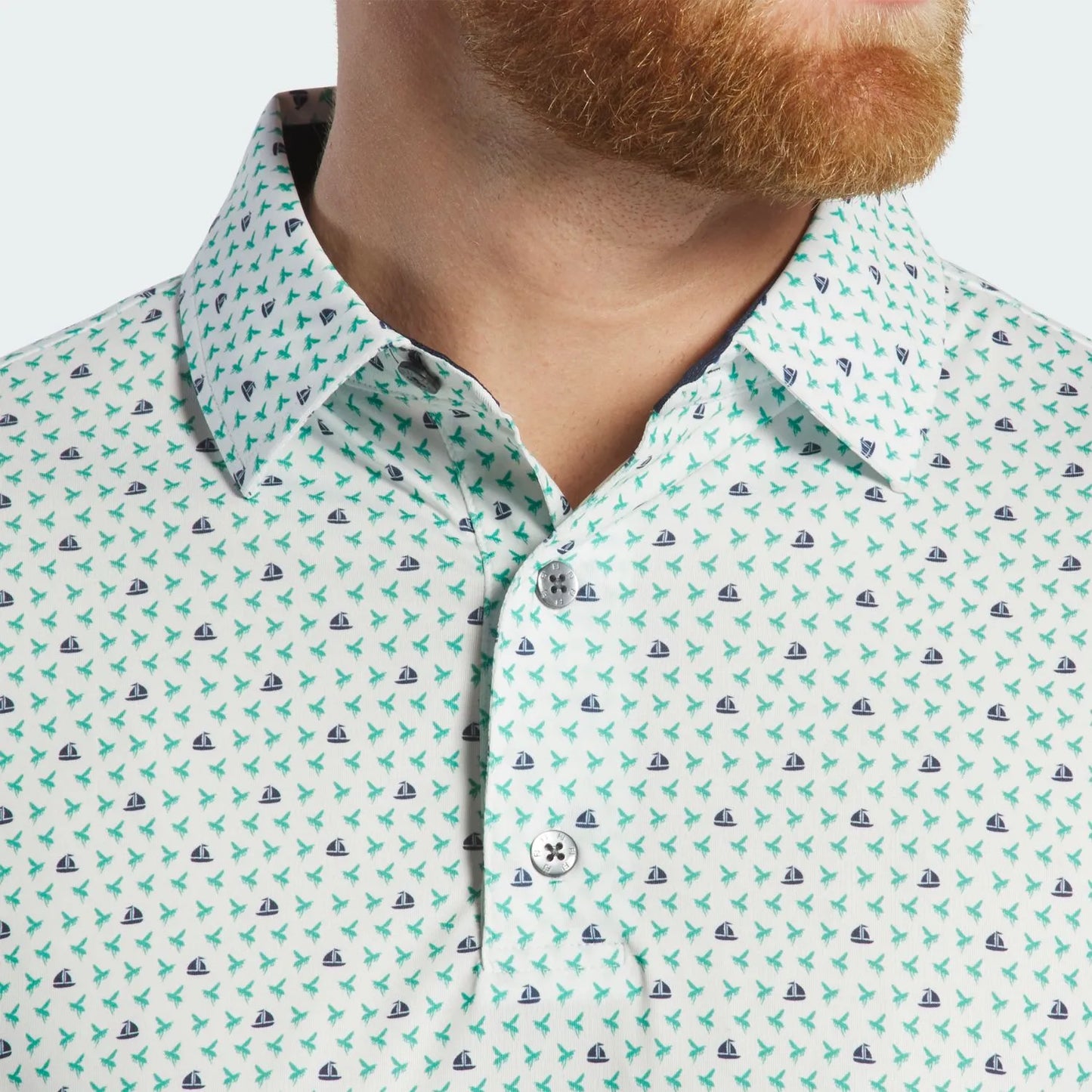 FootJoy Flying Wasp Print Lisle, Self Collar  31375